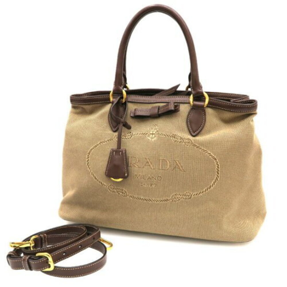 Prada Logo Jacquard Handbag